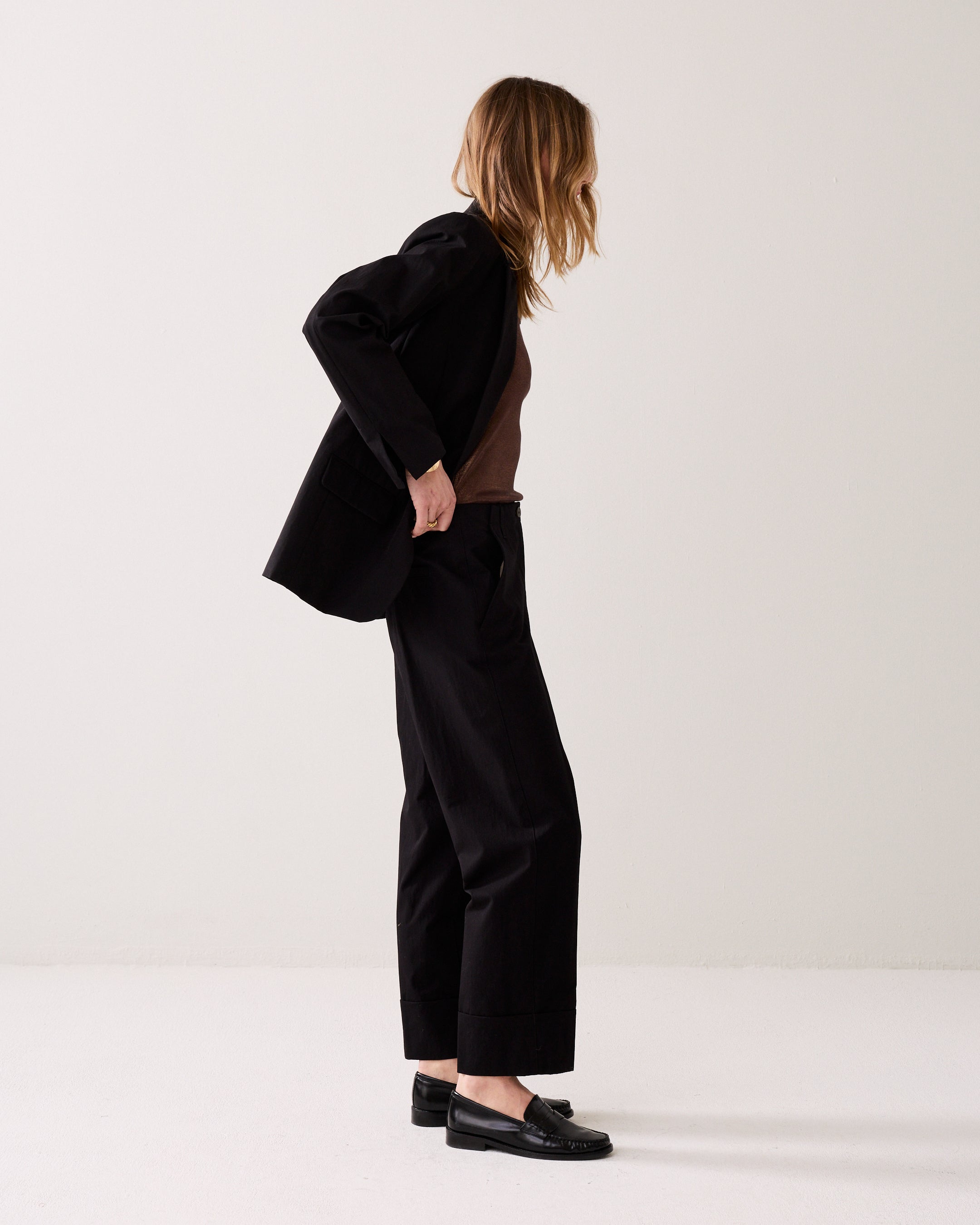 Rechte broek met omslag