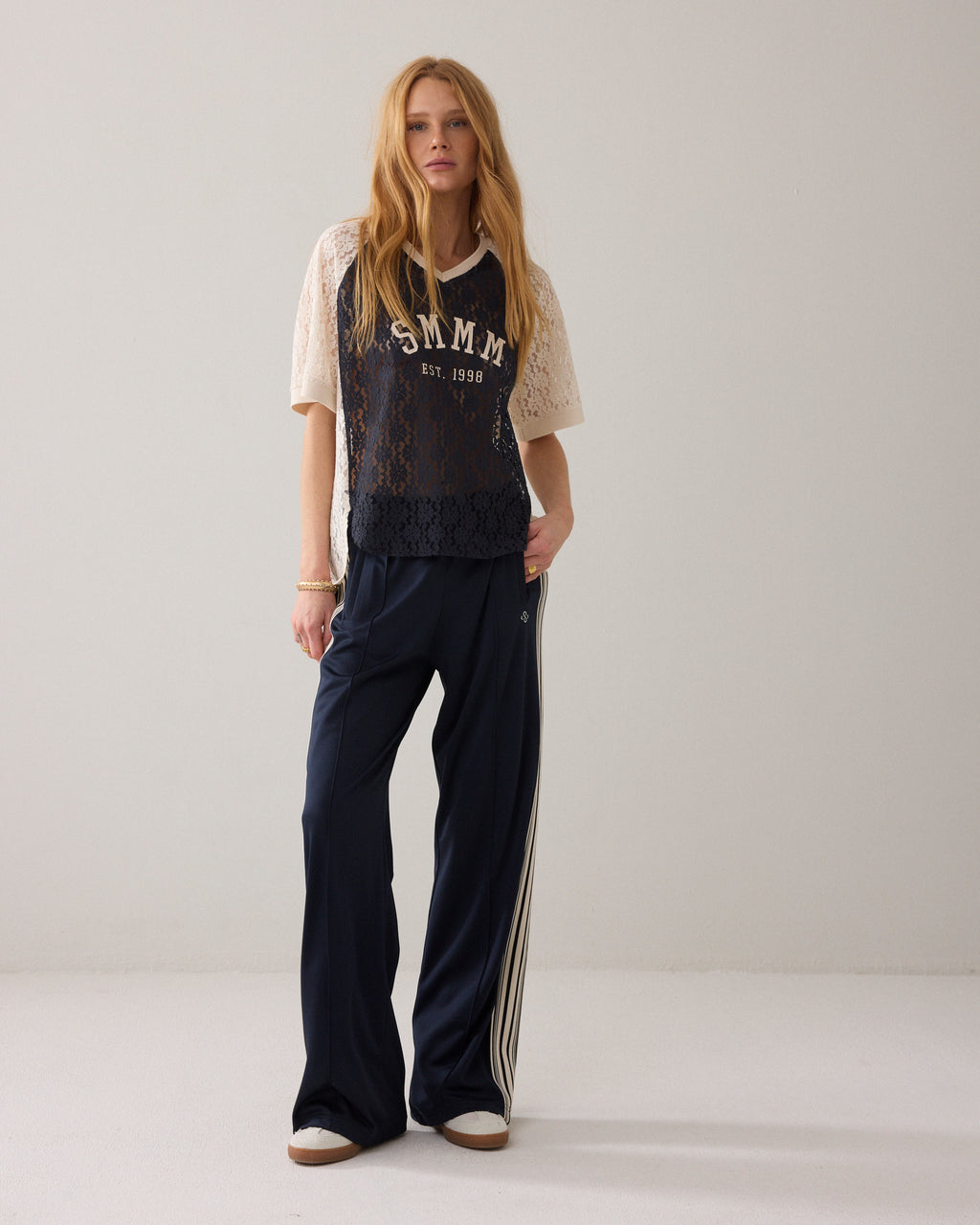 Trackpants met pintuck