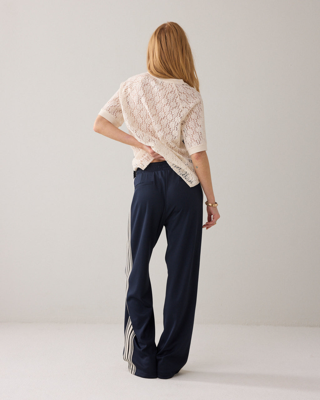 Trackpants met pintuck