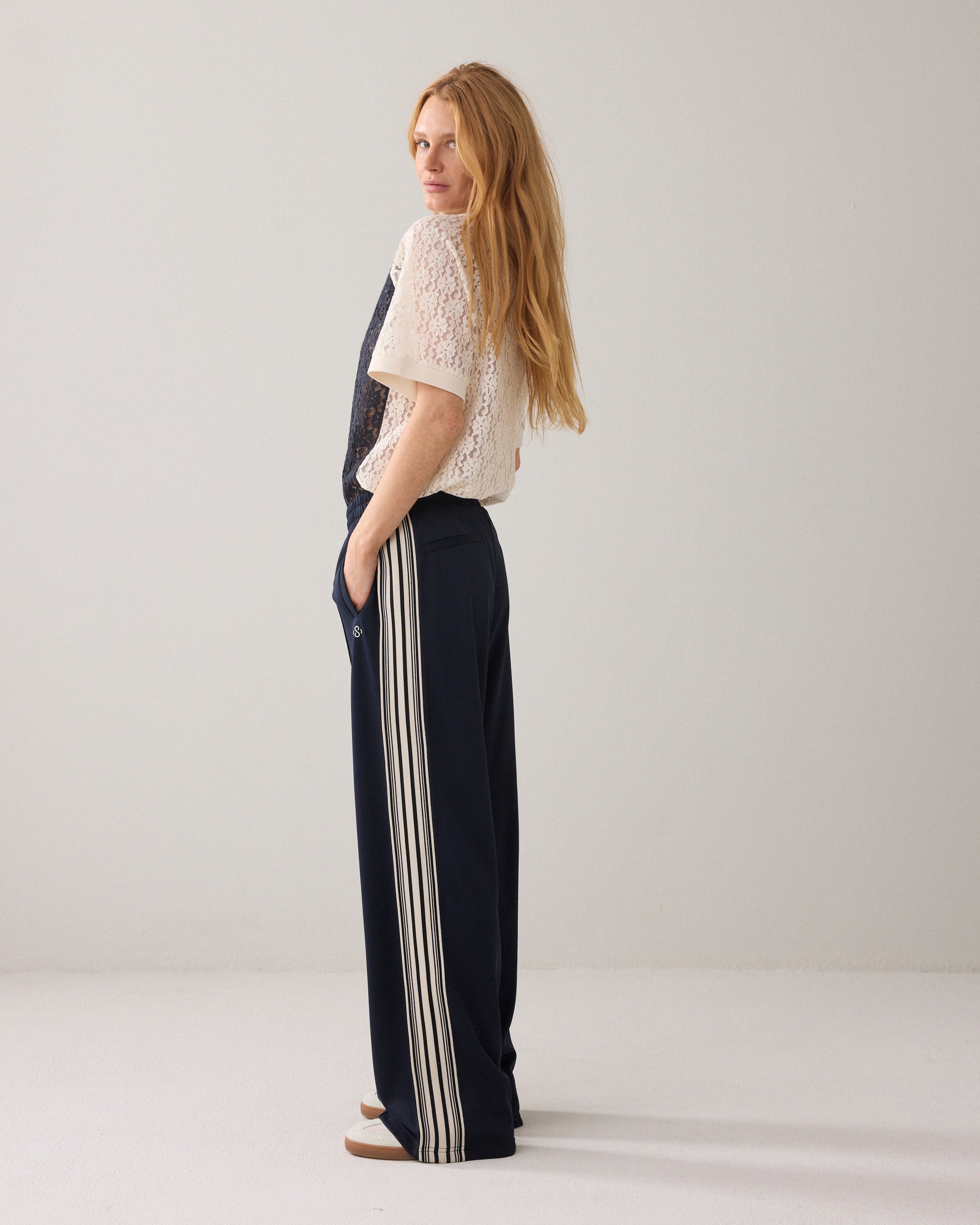 Trackpants met pintuck