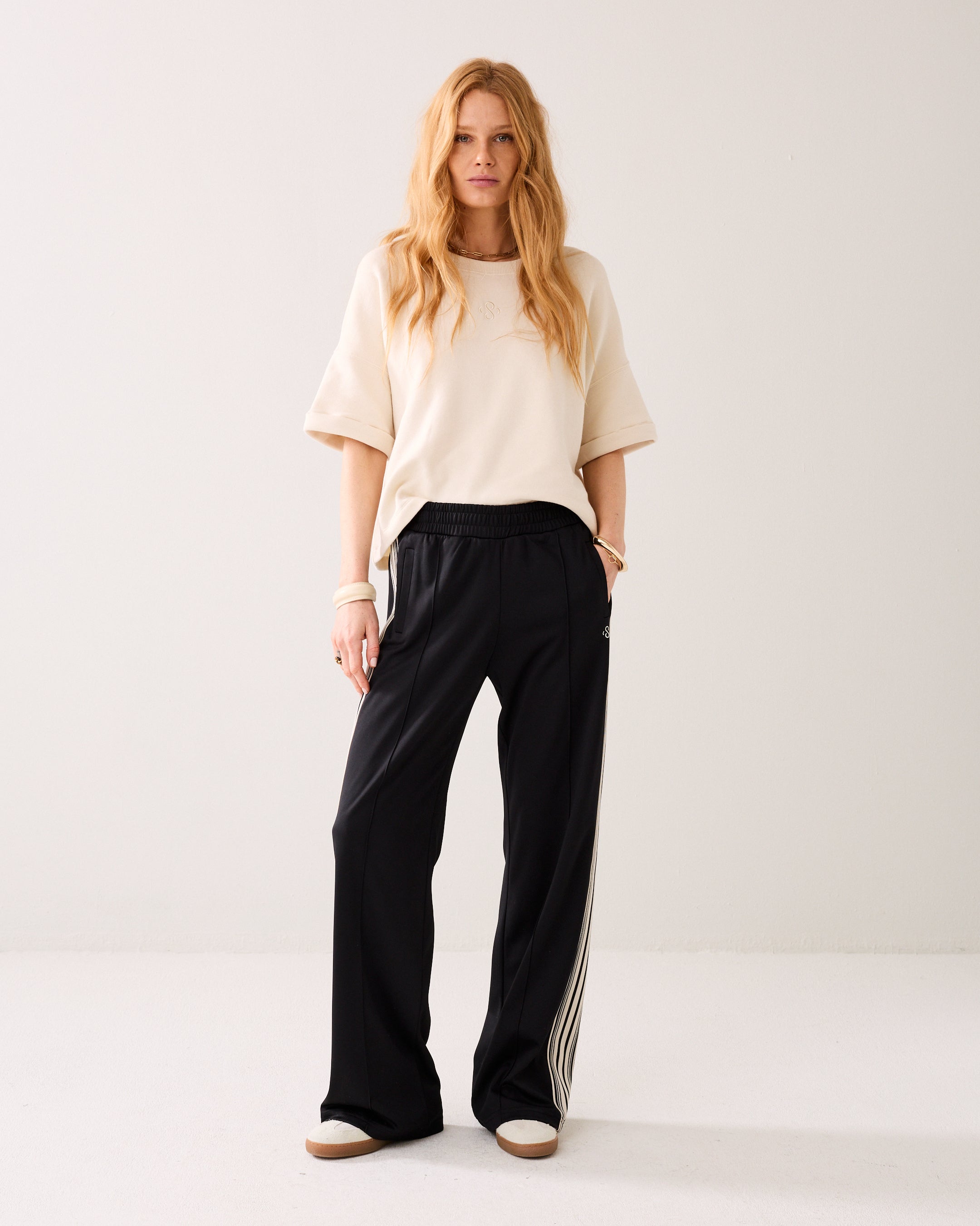 Trackpants met pintuck