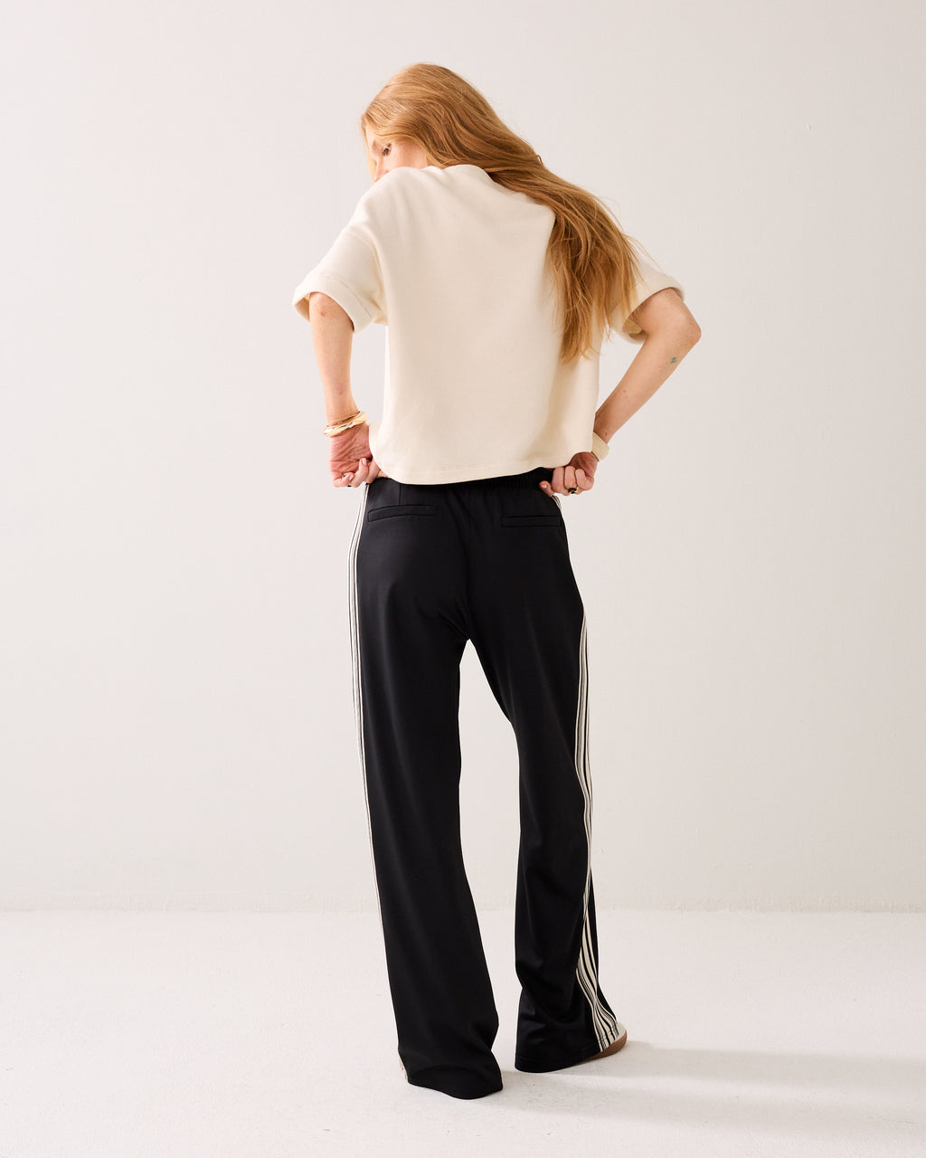 Trackpants met pintuck