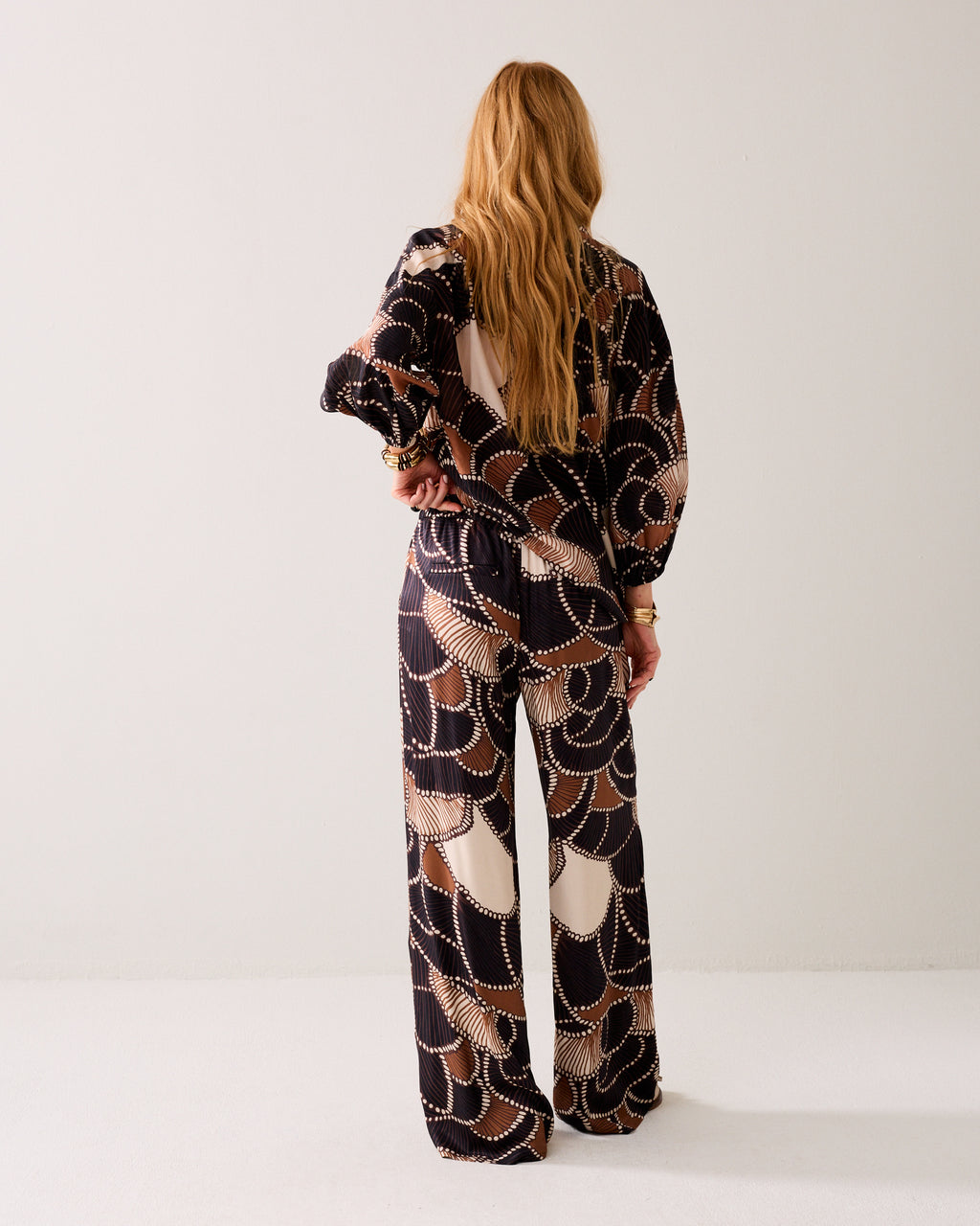 Flowy broek met print