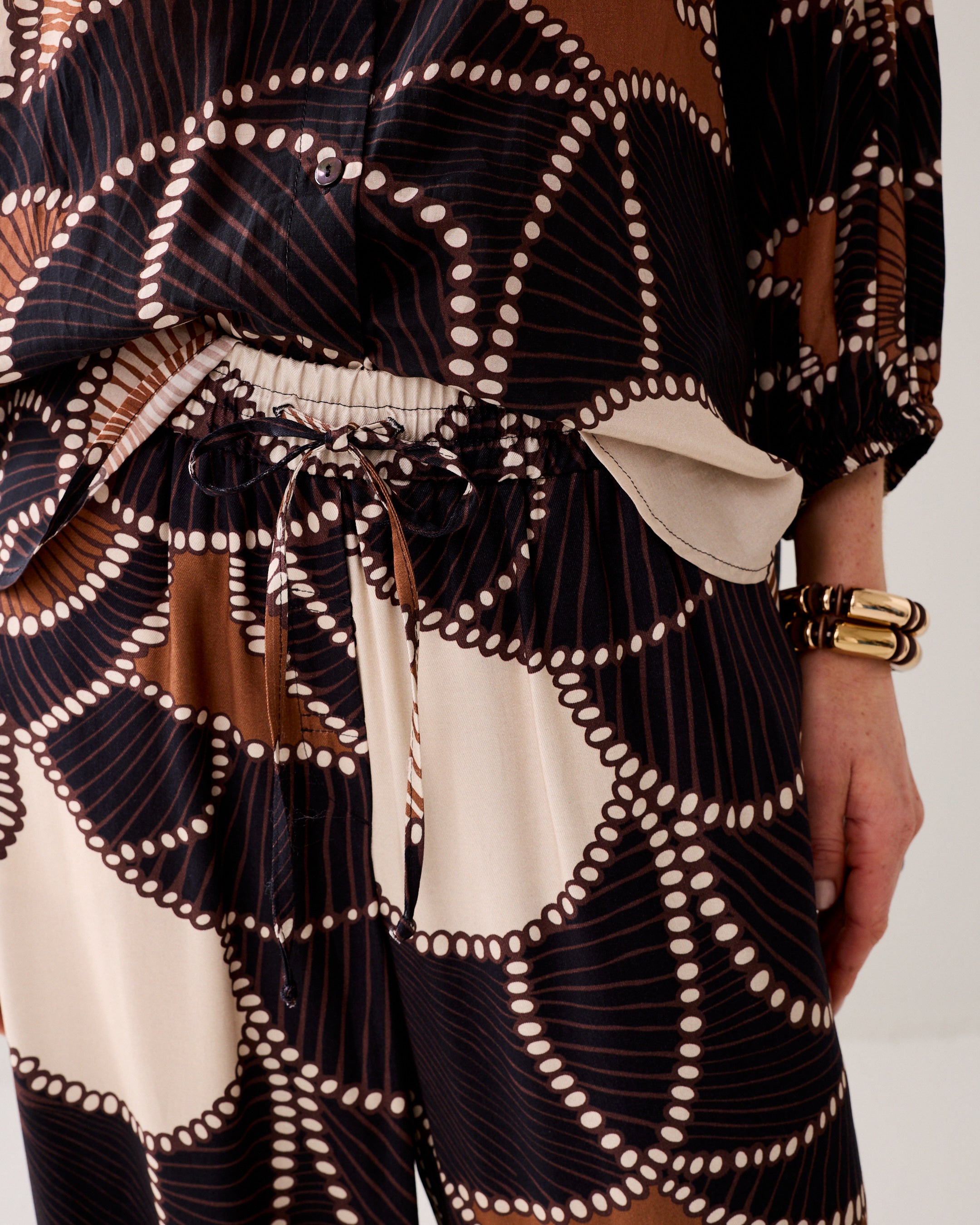 Flowy broek met print
