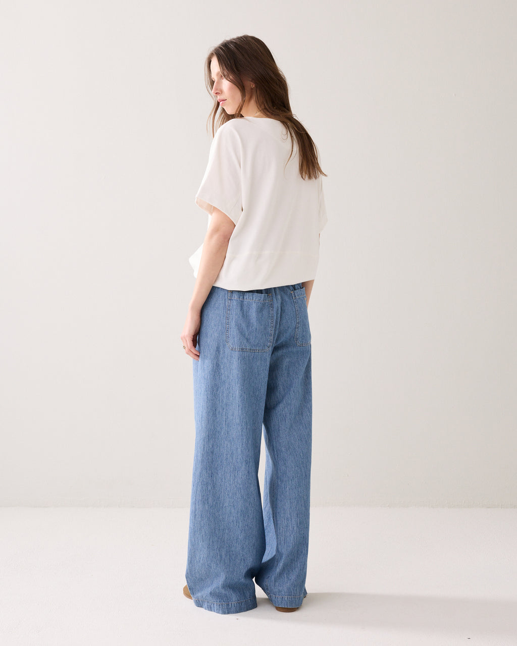 Broek linnen-denim