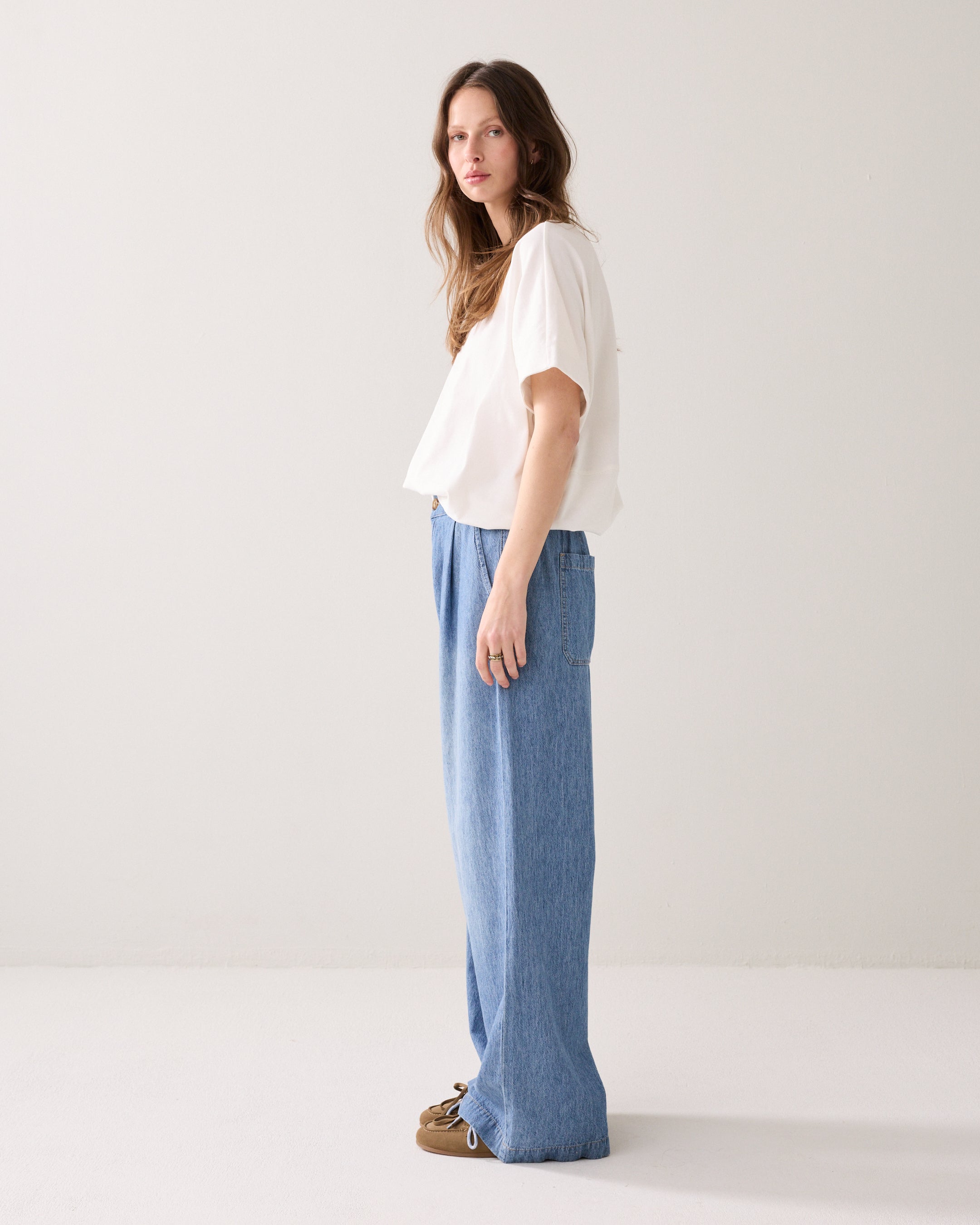 Broek linnen-denim