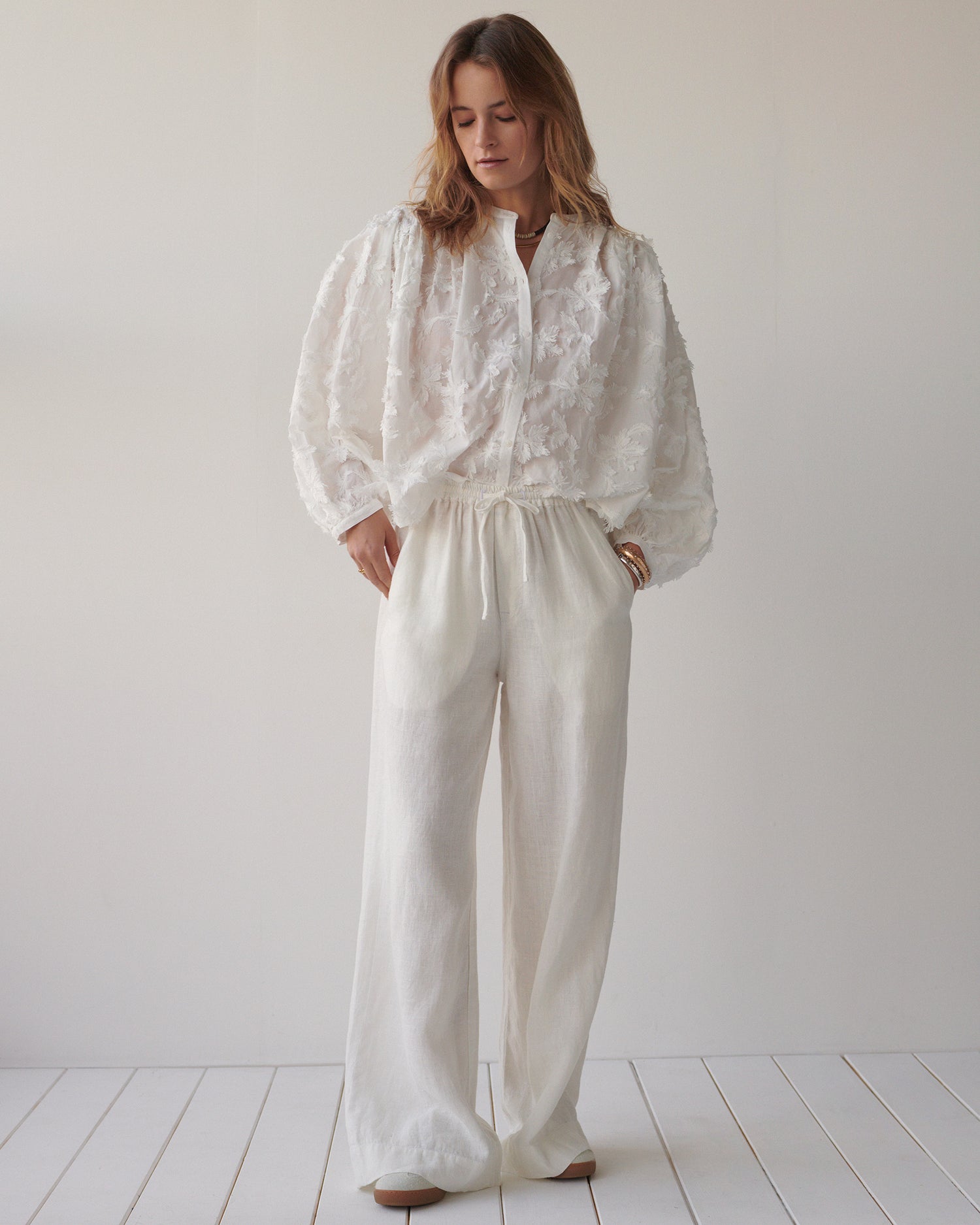 Rechte broek 100% linnen