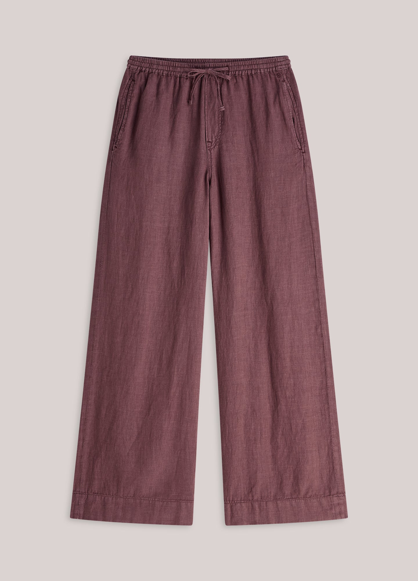 Pantalon droit 100% lin