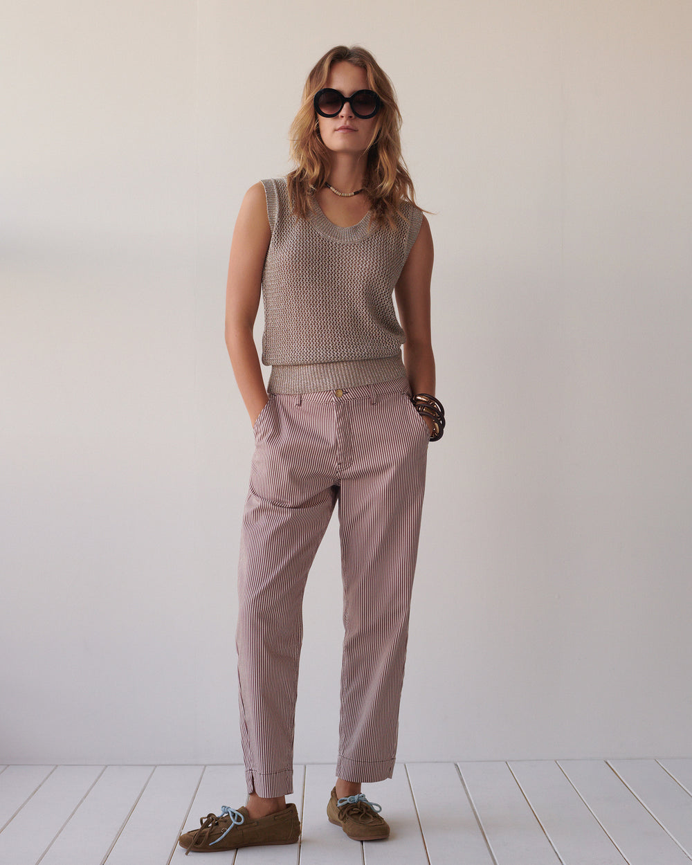 Gestreepte chino