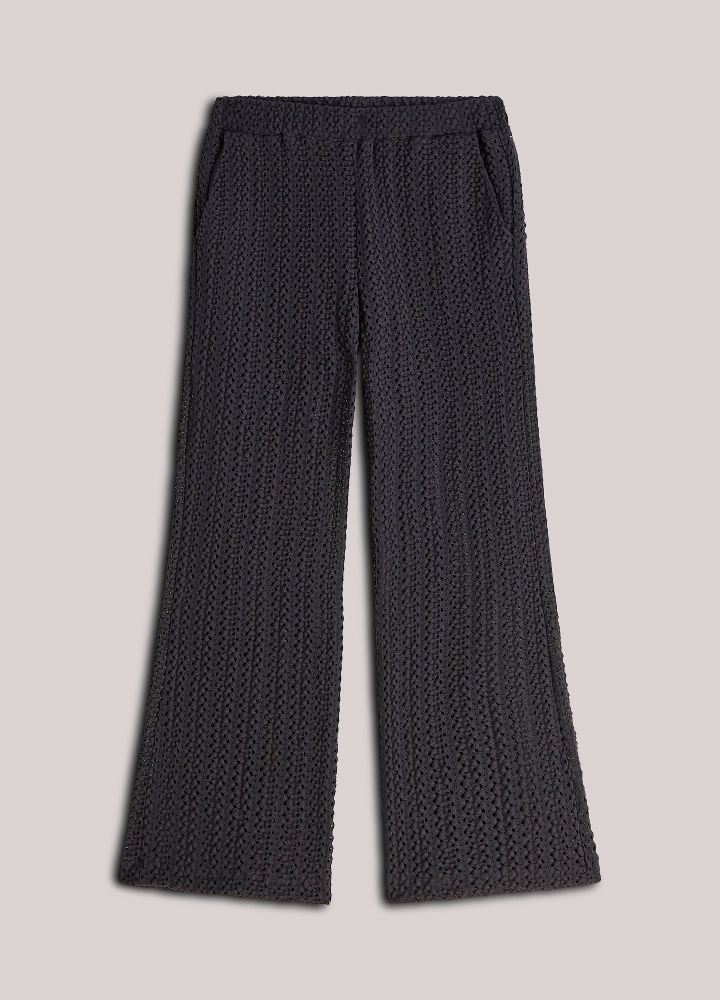 Wijde broek van kant