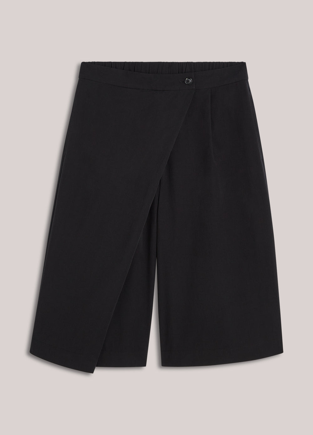 Bermuda broek met overslag