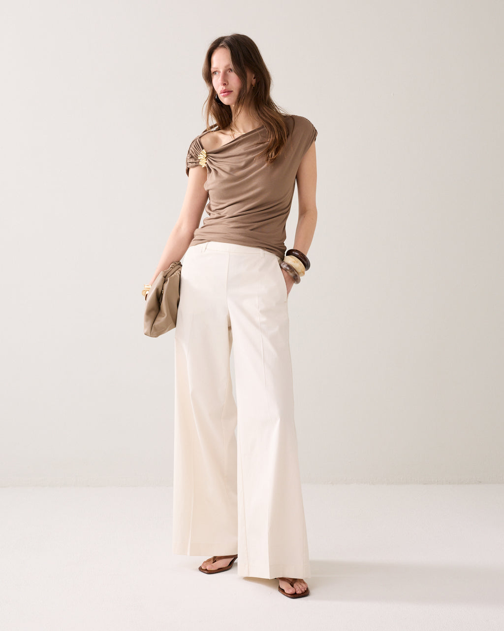 Lange broek met split