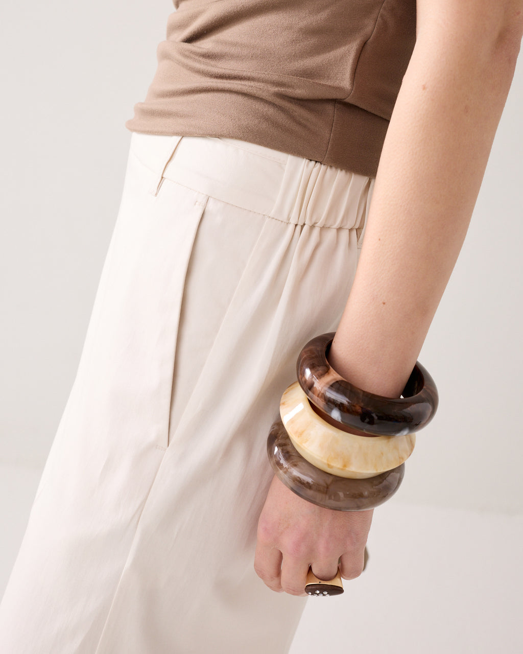 Lange broek met split