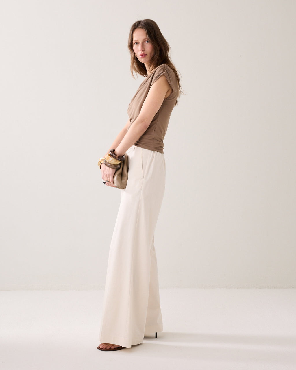 Lange broek met split
