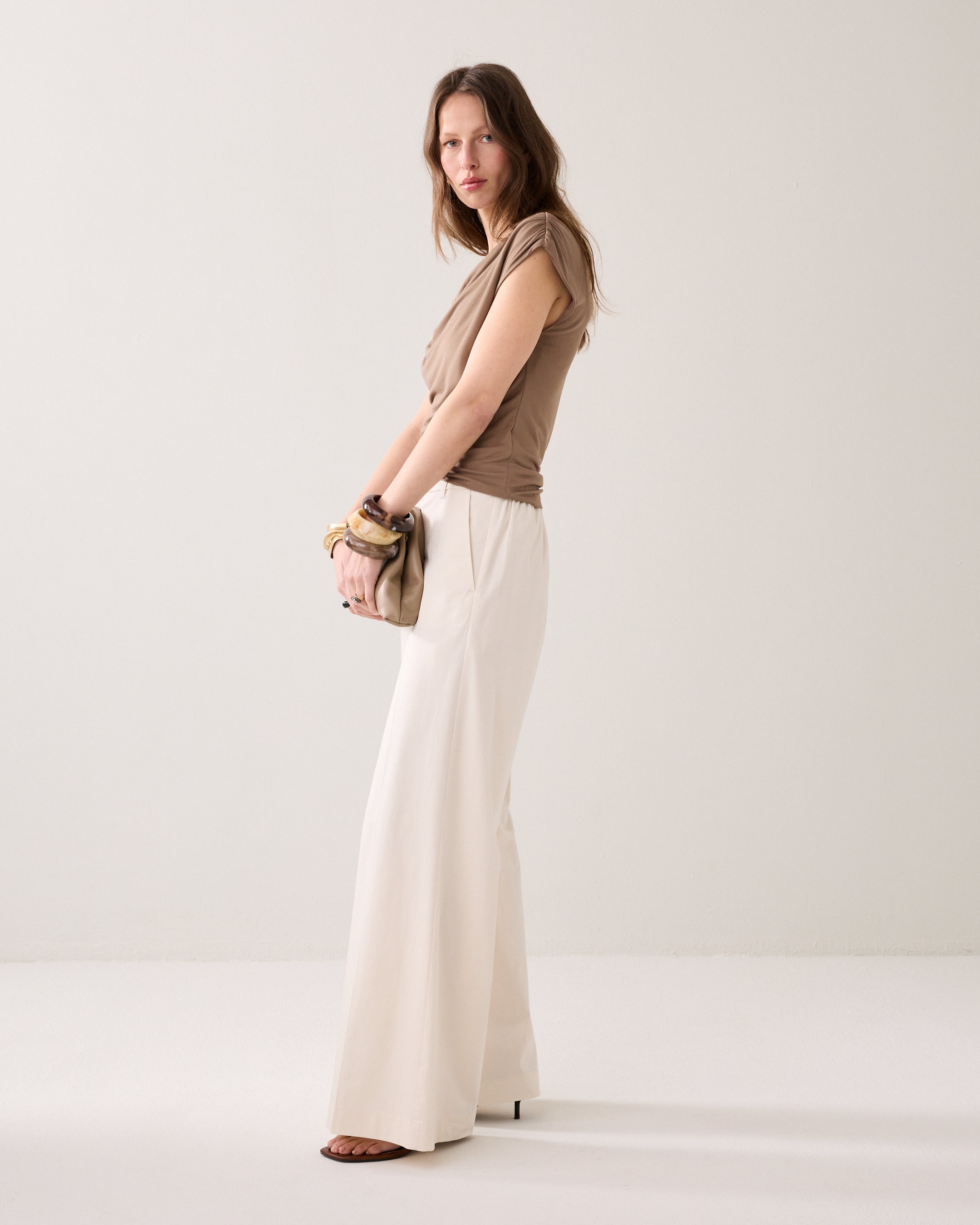 Lange broek met split