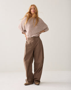 Crispy broek hoge taille