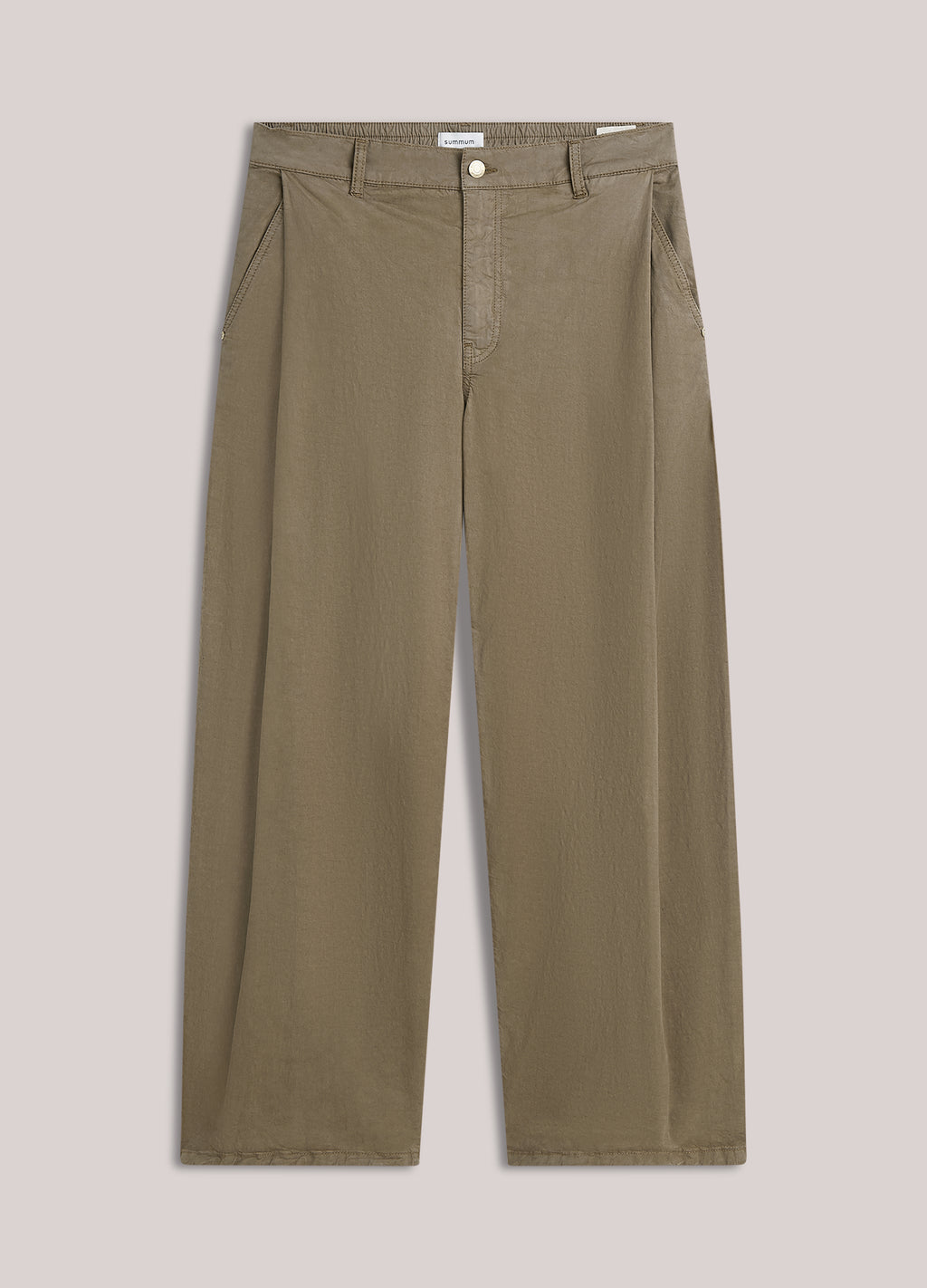 Crispy broek hoge taille