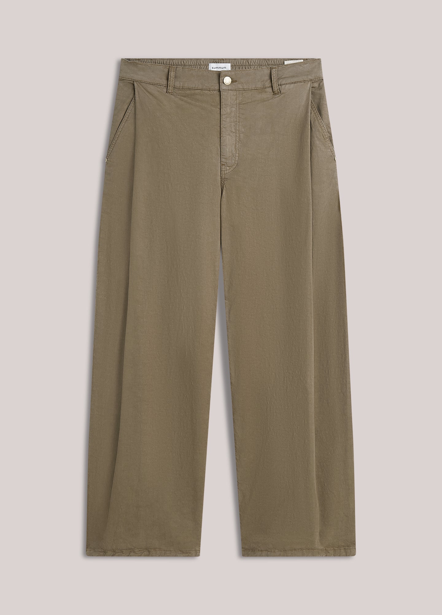 Crispy broek hoge taille