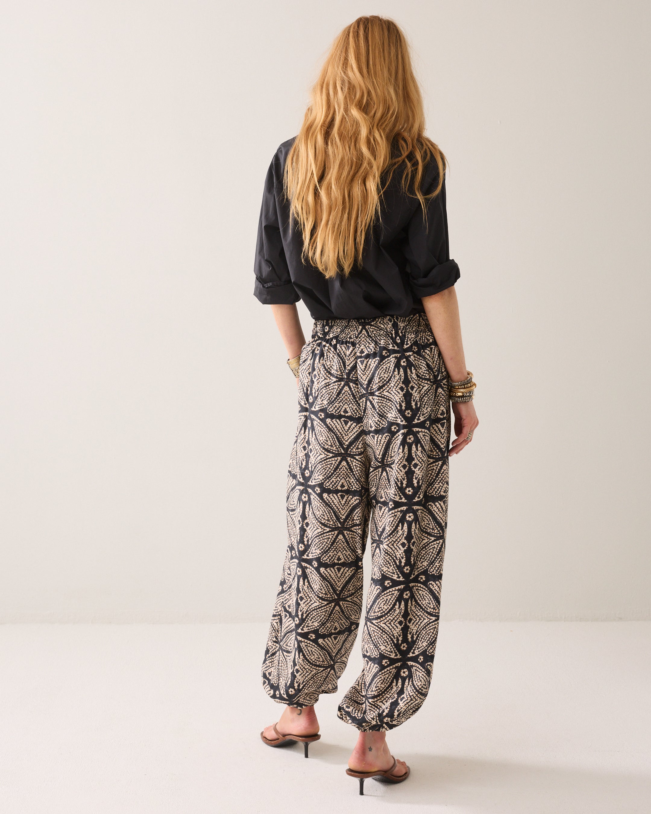 Pantalon harem imprimé