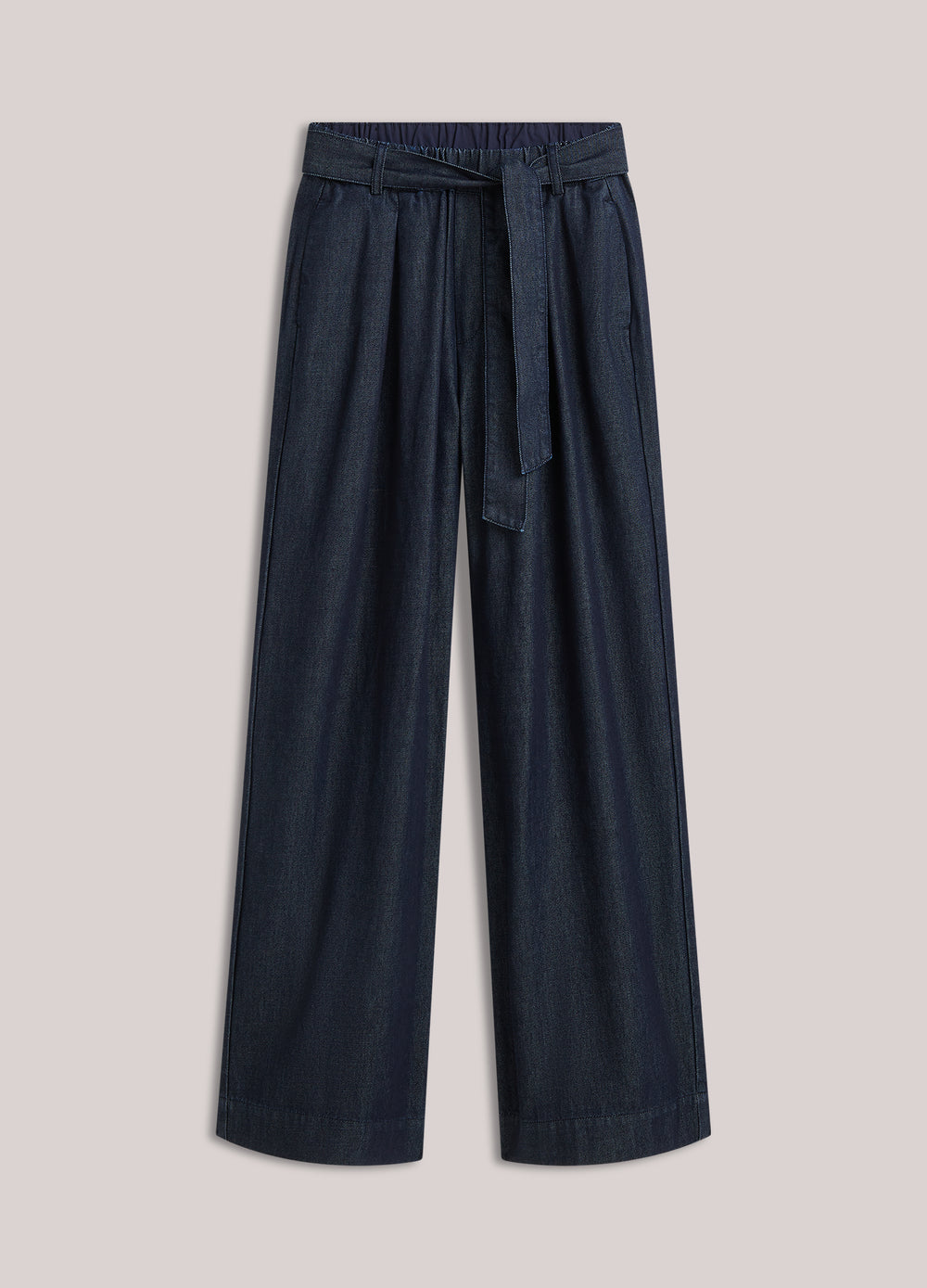 Wide leg jeans stolpplooi