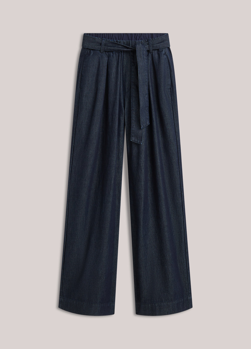 Wide leg jeans stolpplooi