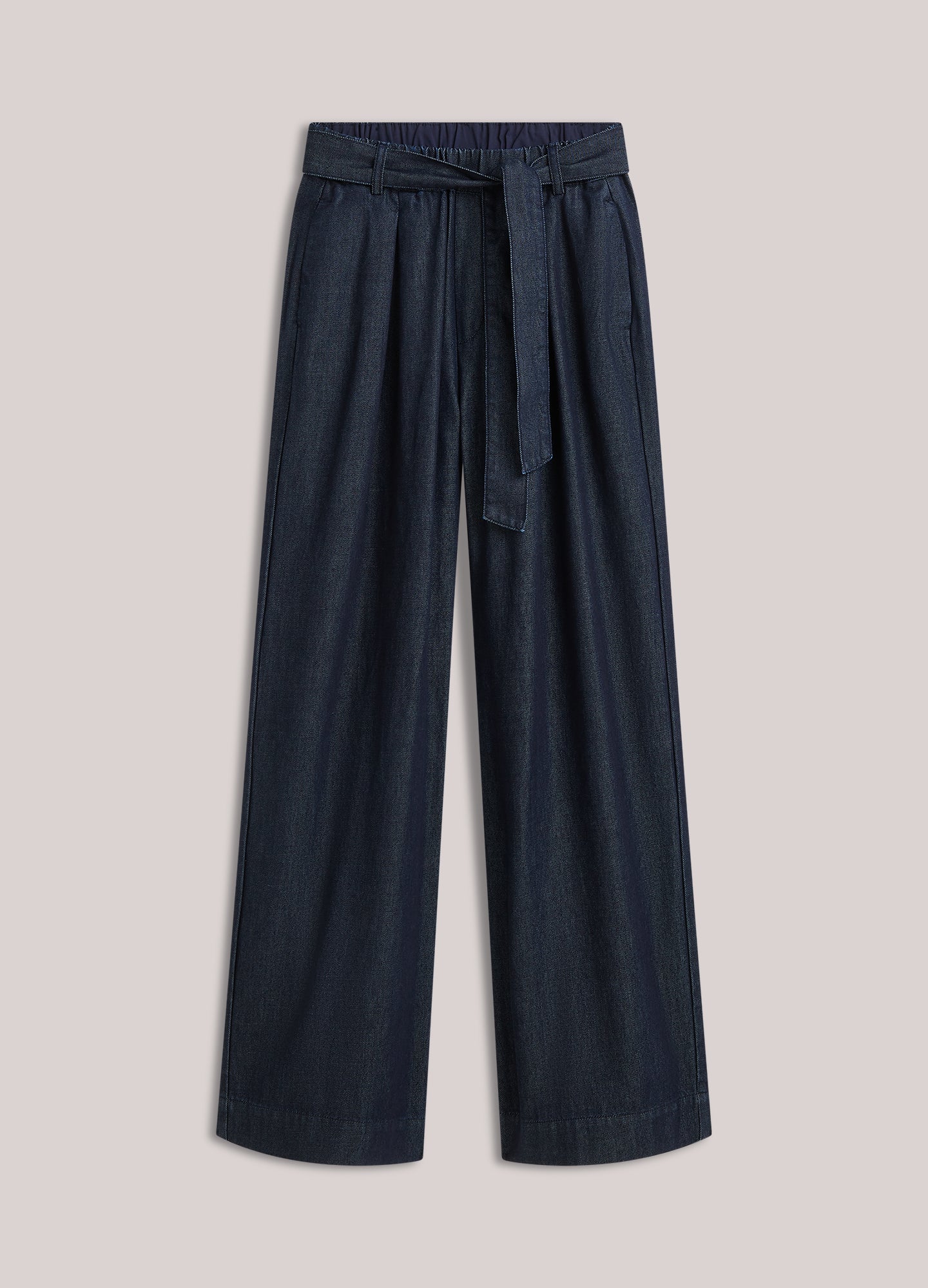 Wide leg jeans stolpplooi