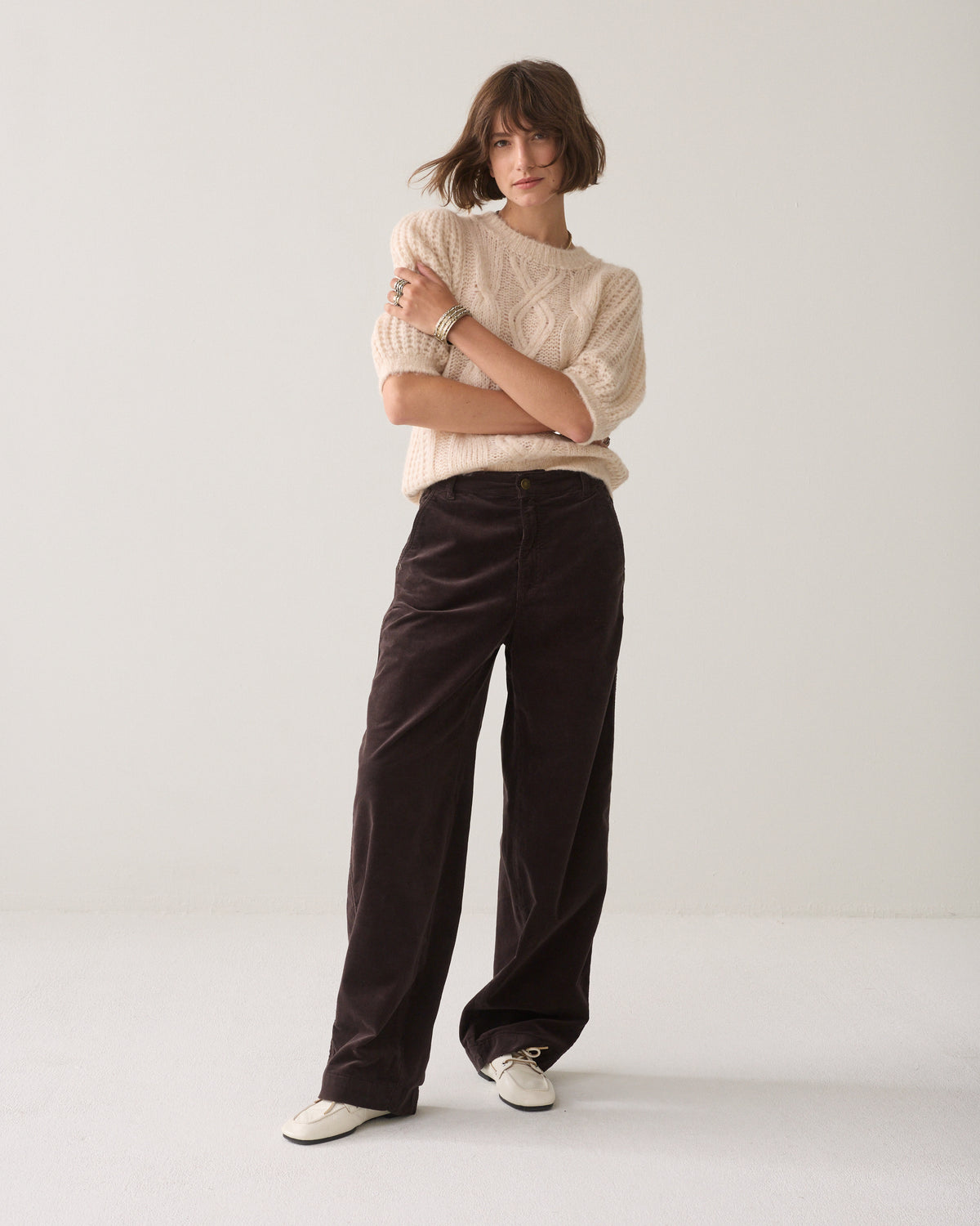 Barrelfit broek babycord