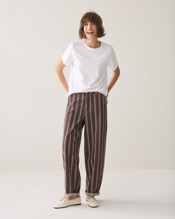 Barrel broek visgraat