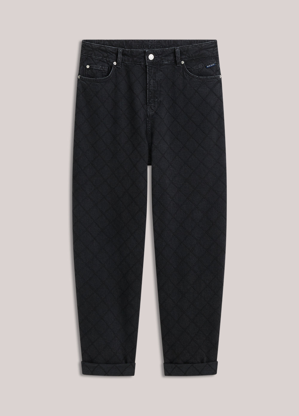 Tapered jeans ruitjessteek