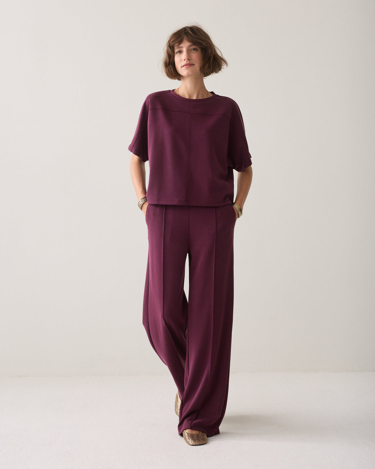Pantalon large soft scuba