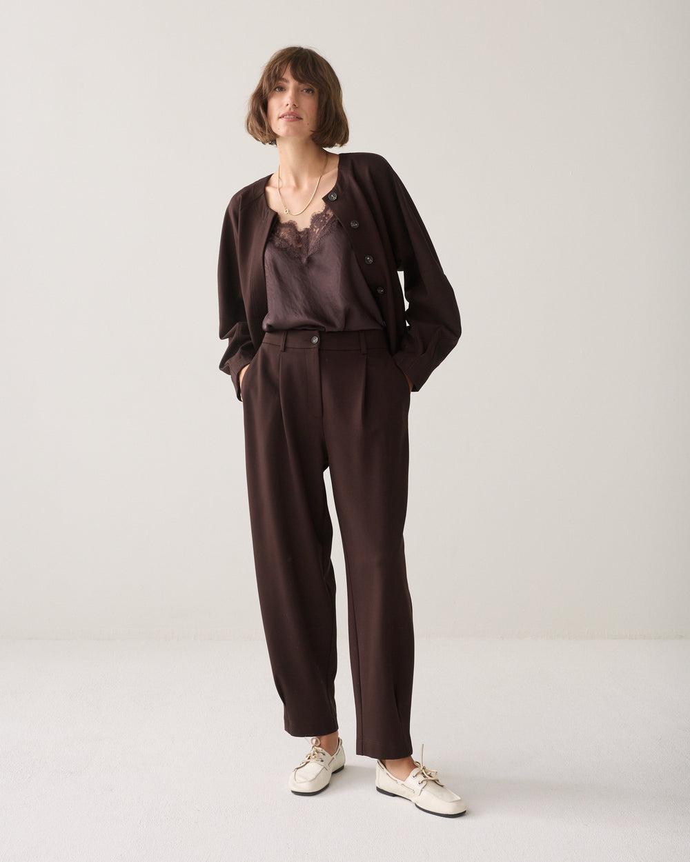 Tapered broek punto milano