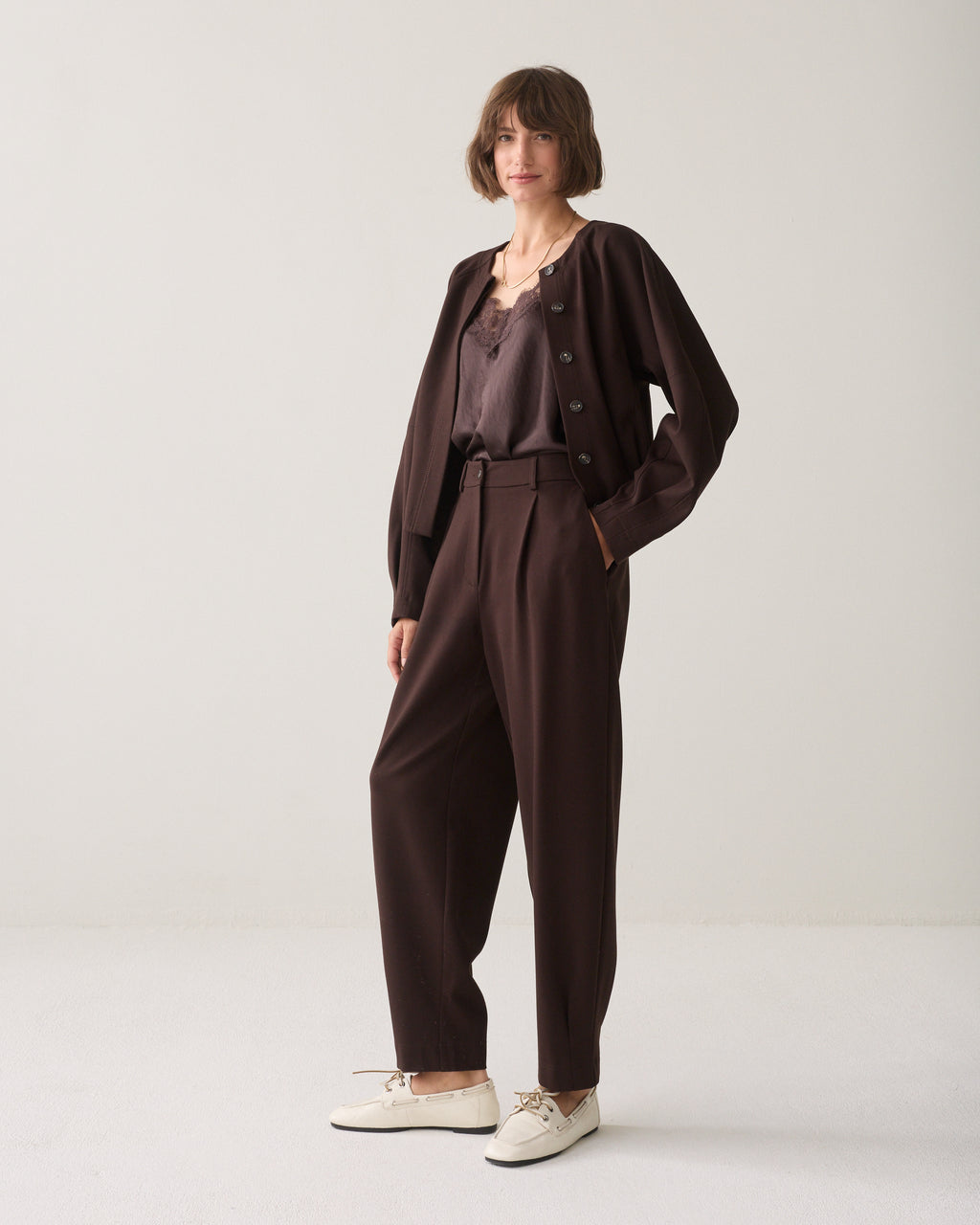 Tapered broek punto milano