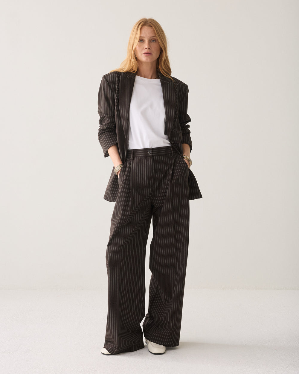 Bandplooibroek pinstripe