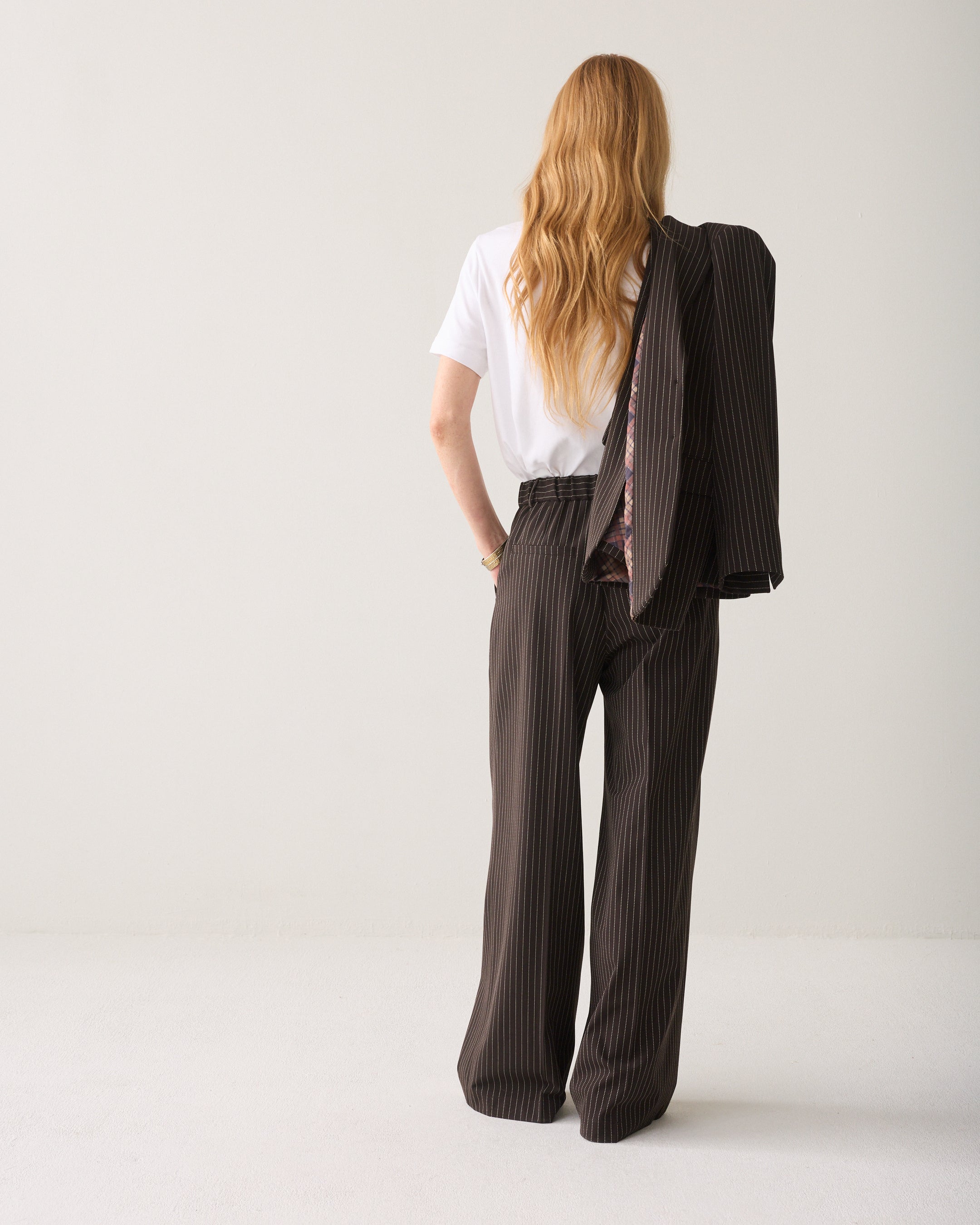 Bandplooibroek pinstripe