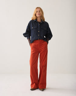 Flared broek babycord