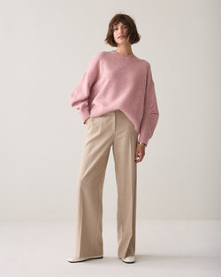 Pantalon large en mélange