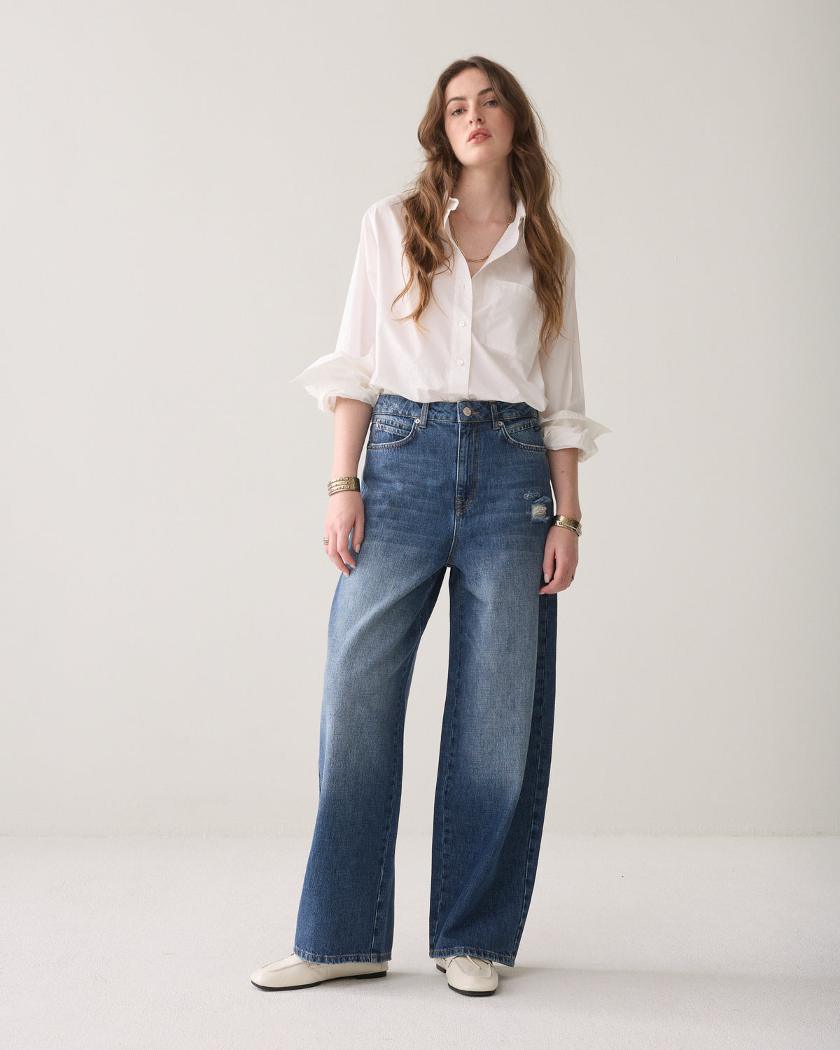 Loose fit jeans vintage wash