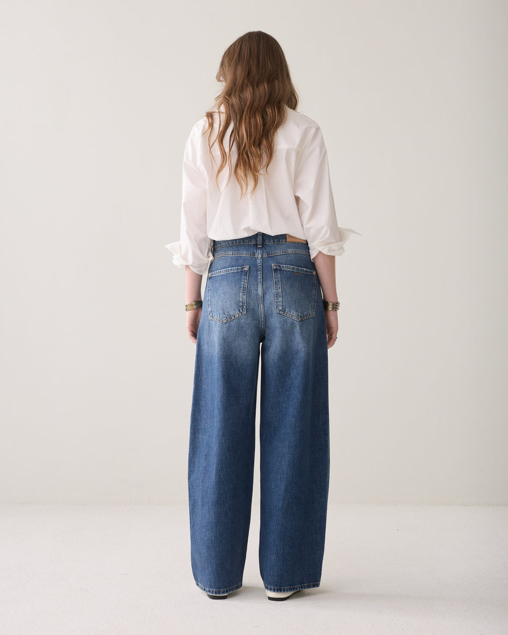 Loose fit jeans vintage wash