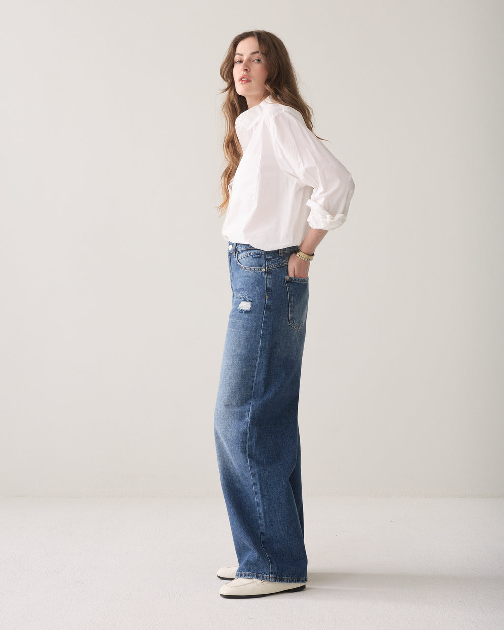 Loose fit jeans vintage wash