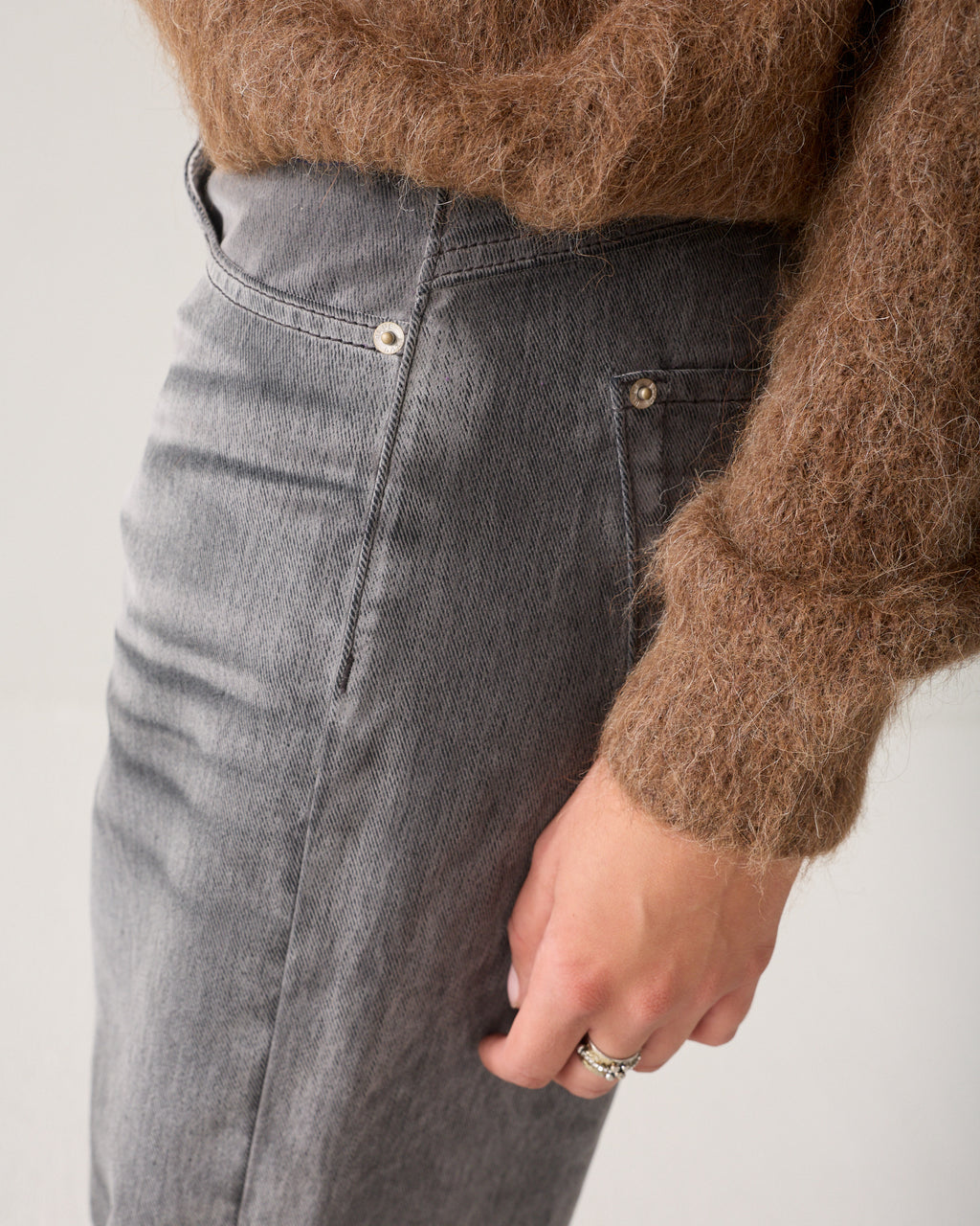 Straight Leg Jeans Flockprint
