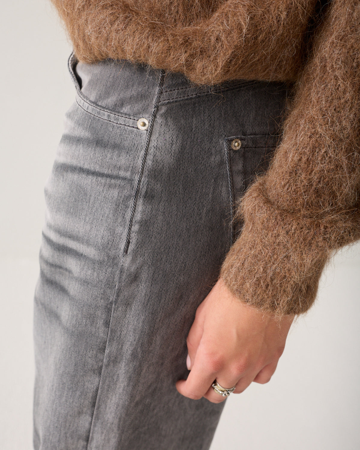 Straight Leg Jeans Flockprint