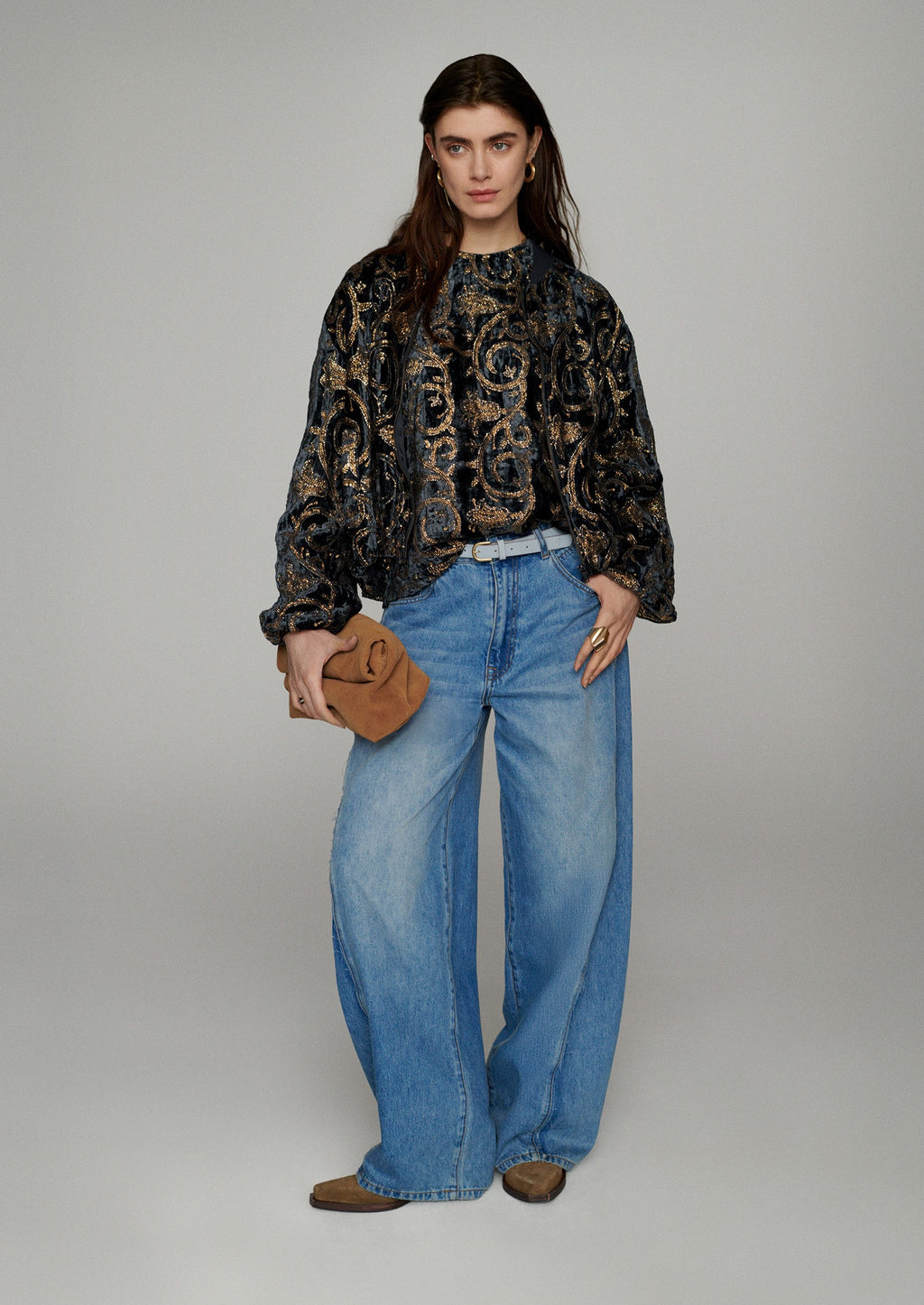Vintage barrel-fit jeans