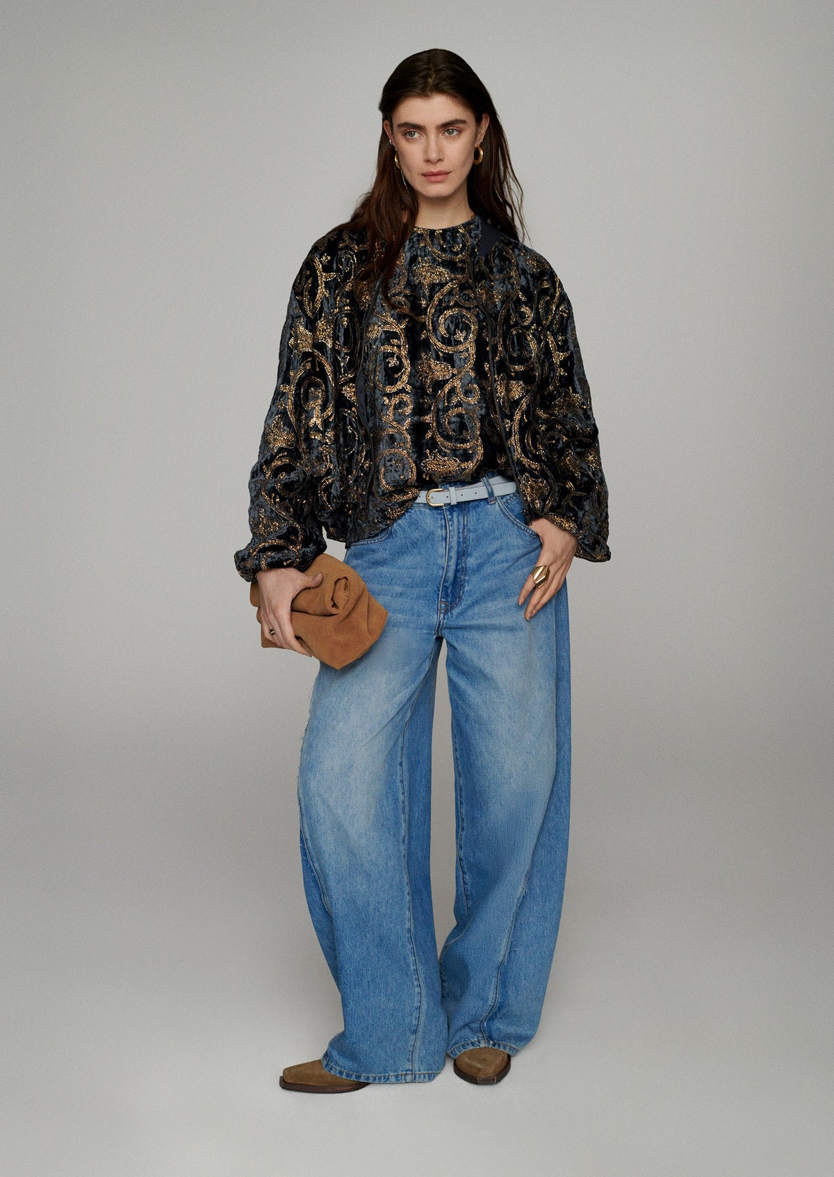 Vintage barrel-fit jeans