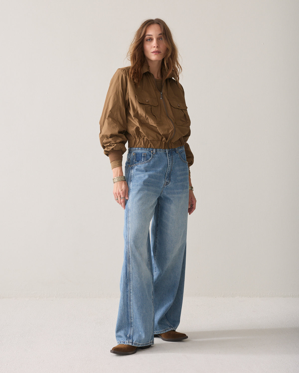 Vintage barrel-fit jeans