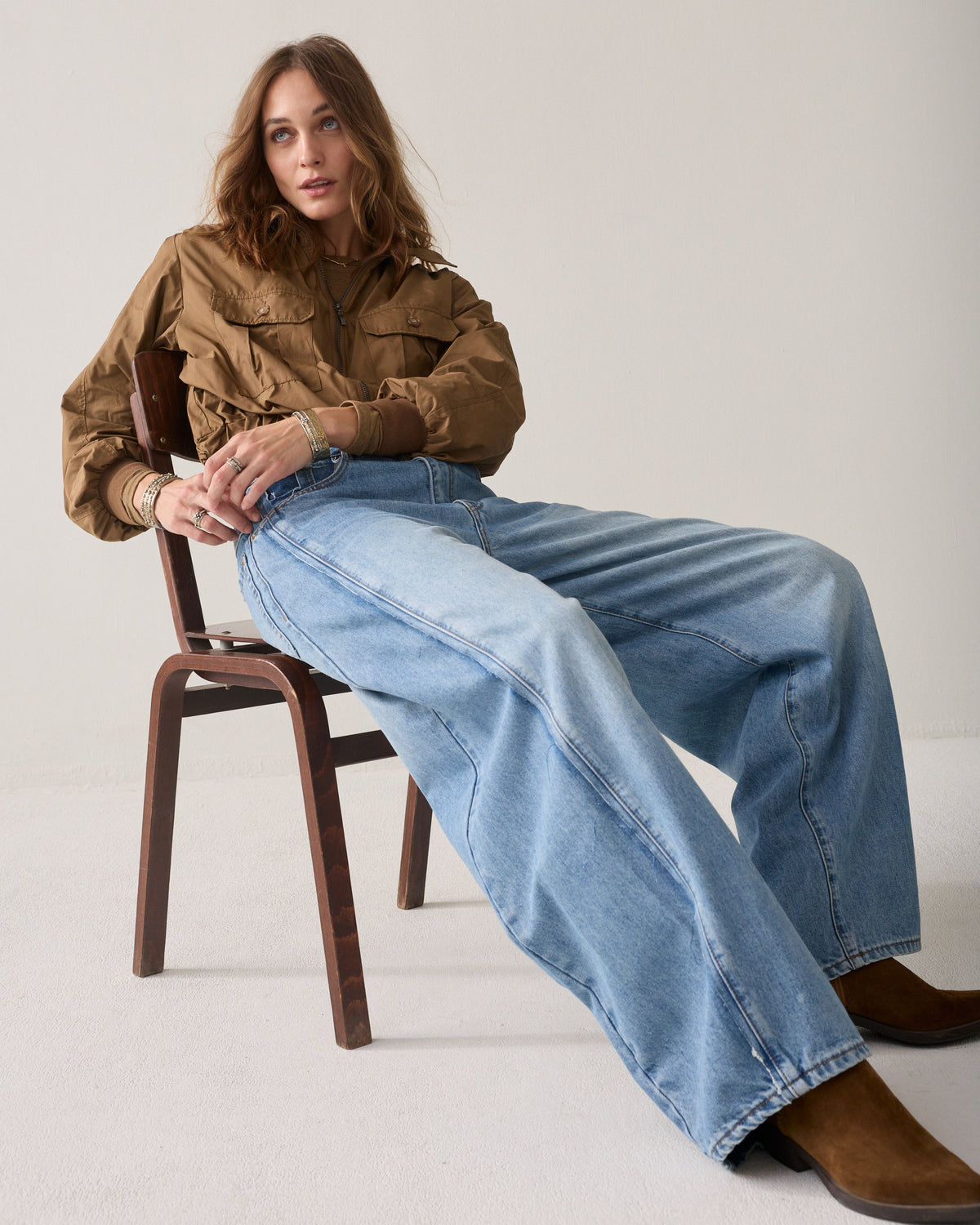 Vintage barrel-fit jeans