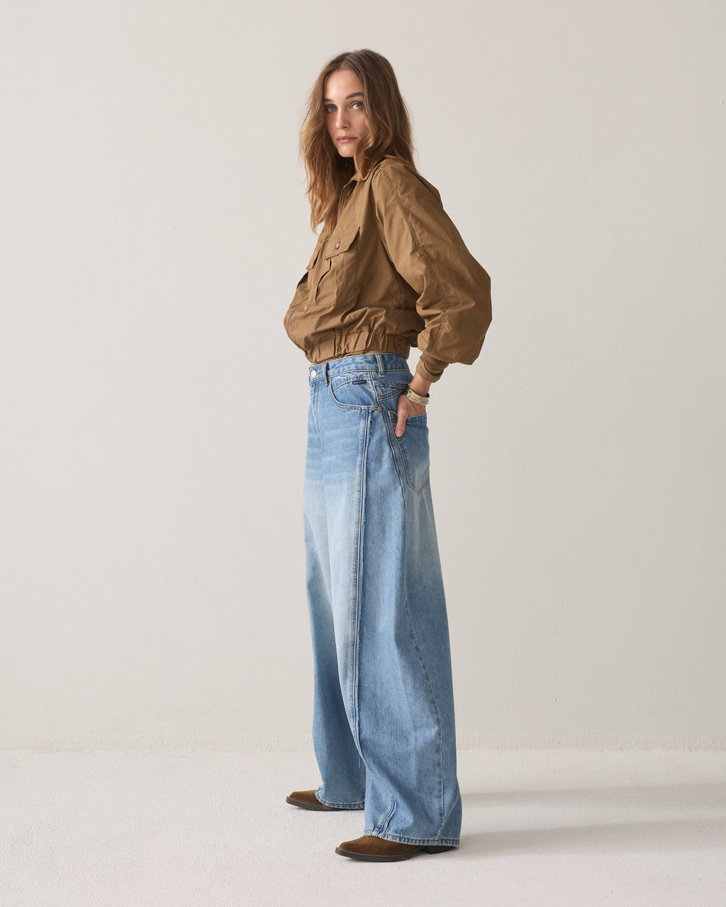 Vintage barrel-fit jeans