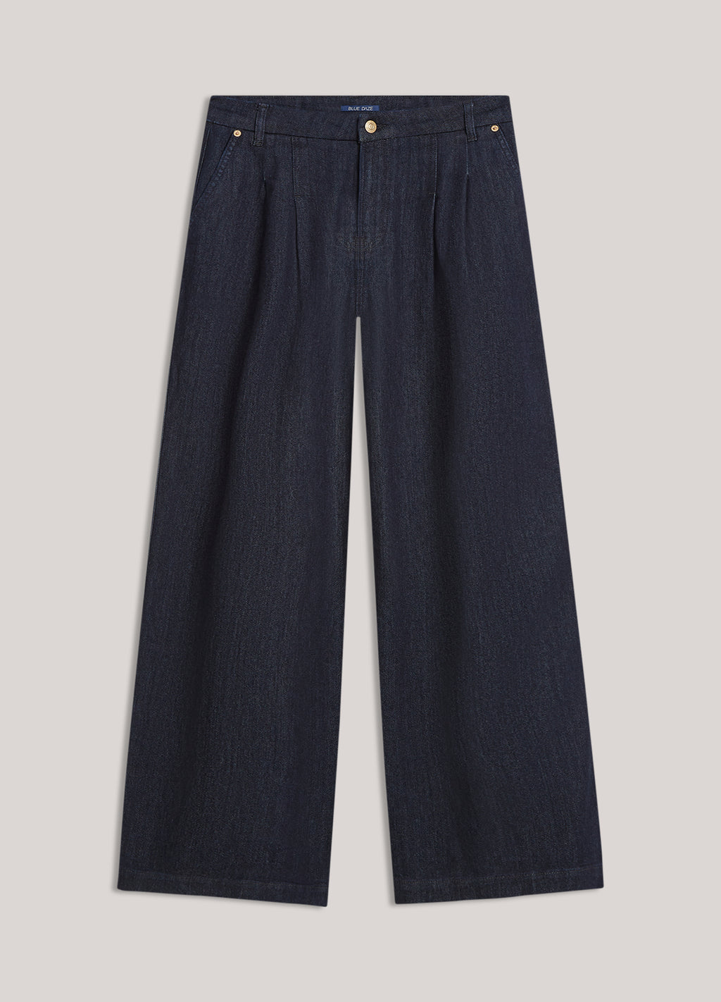 Wide-leg jeans, rinse wash
