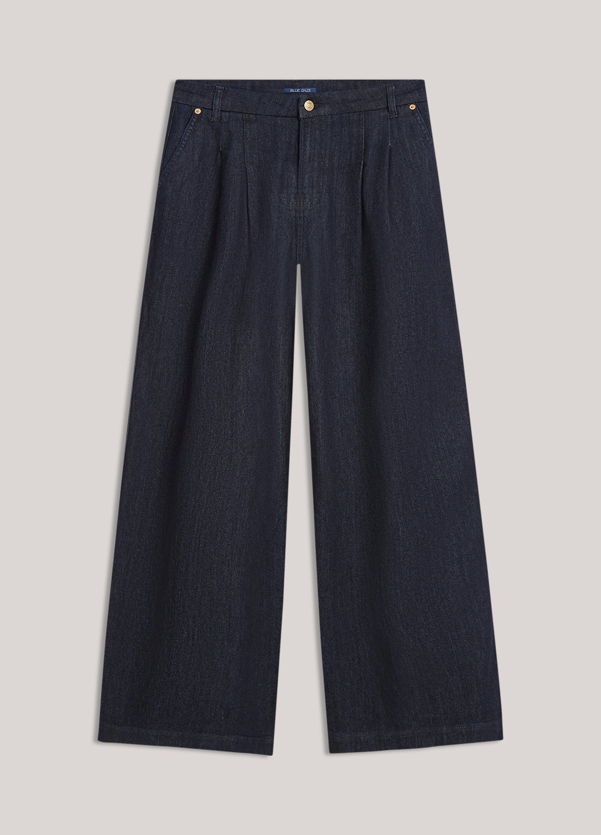 Wide-leg jeans, rinse wash