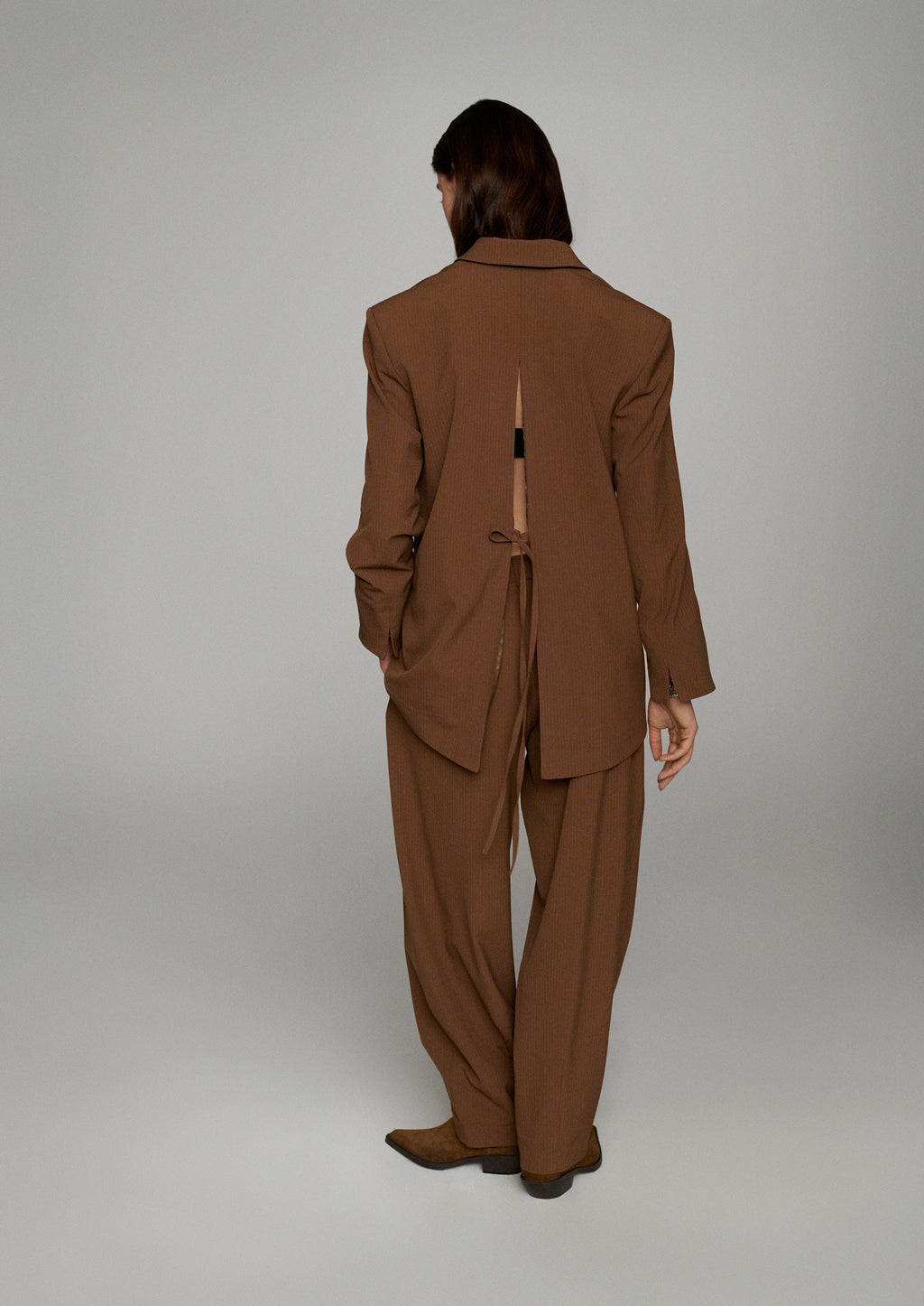 Pinstripe broek balloonfit