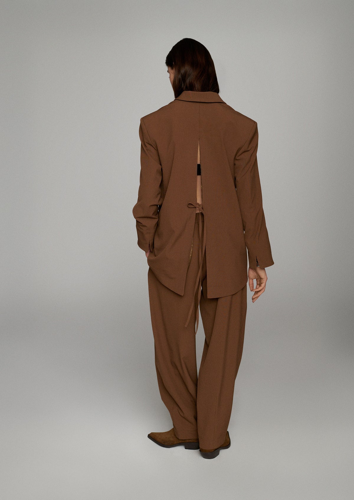 Pinstripe broek balloonfit